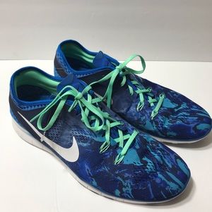 NIke Free men’s TR Fit 5 blue green sneakers sz 15